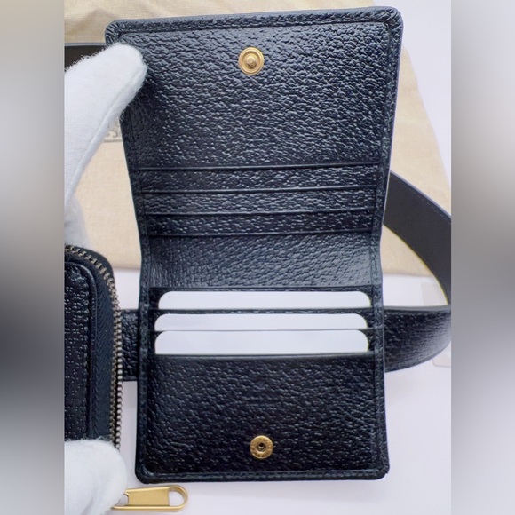 NWT Authentic Gucci Marmont Unisex 3-way Belt Bag in Black Size 90/36 - Picture 8 of 16